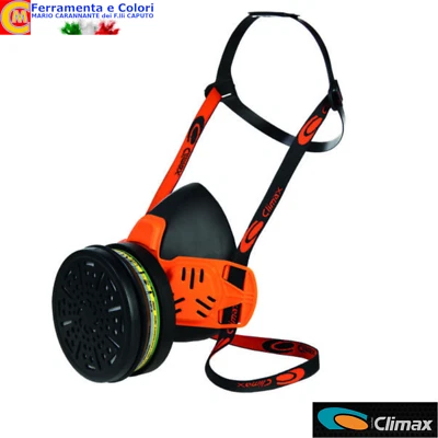 CLIMAX Maschera Di Protezione 1 Filtro 760 A1 Incluso Per Vapori e Solventi Da Lavoro