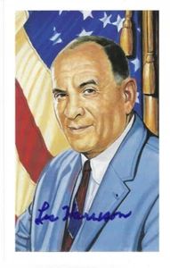 Autographed Signed Lester Harrison Rochester Royals Picture Postcard HOF w/COA - Picture 1 of 1