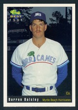 1991 Classic Best * Darren Balsley * Myrtle Beach Hurricanes
