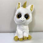 Beanie Boo Pegasus 6” Plush Ty Silk White Unicorn Stuffed Animal Toy Loose Tag