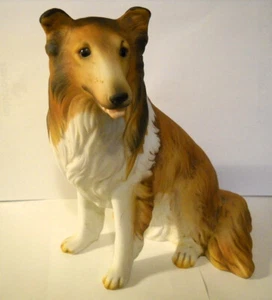 1986 HOMCO Masterpiece Porcelain Collie Dog Figurine 8" Excellent Lassie - Picture 1 of 5