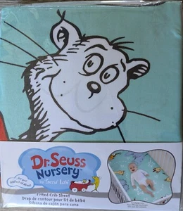 New DR. SEUSS Nursery by Trend Lab Dr Seuss Friends Fitted Crib Sheet New - Picture 1 of 5
