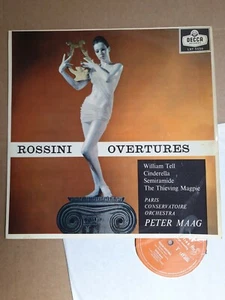 PETER MAAG - Rossini Overtures 1959 UK 12" Vinyl LP Decca LXT 5556 Mono Record - Picture 1 of 7