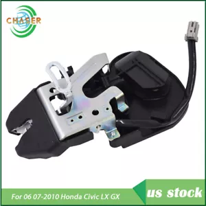 Ajuste para 06 07-2010 Honda Civic LX GX maletero pestillo manual tapa bloqueo 74851-SNA-A12 - Imagen 1 de 9
