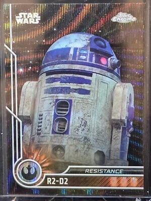 2023 Topps Chrome Star Wars Black Wave Refractor R2-D2 #65 - Image 1 of 2