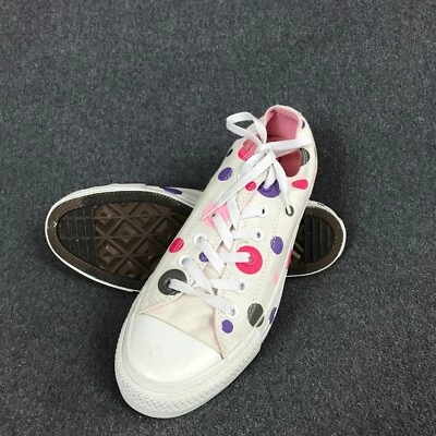 全新无标签女式 10 码男式 8 匡威全明星圆点男女通用时尚运动鞋 — 第 1/4 张图片