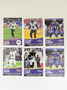 Baltimore Ravens Lot Tucker Queen Bowser Clark 2022 NFL Sticker & Card - Bild 1 von 1