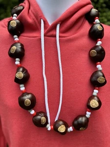 Klassische Ohio State Buckeye Halskette, hochwertige Ohio Buckeyes 16-18 enthalten! - Bild 1 von 6