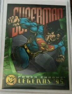 1995 Skybox Superman Power Chrome Legends Prototype Card - Picture 1 of 2