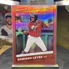 2020 Panini Donruss Retro 1986 Holo Red Domingo Leyba #255 Rookie RC