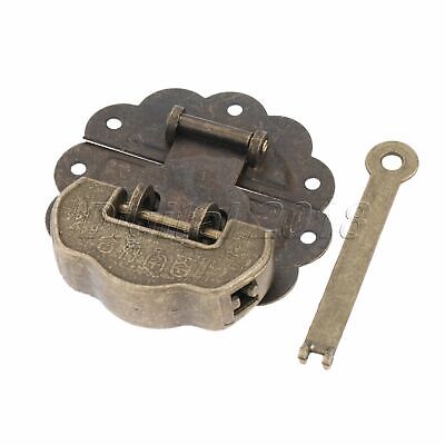 Furniture Jewelry Box Chest Trunk Padlock Lock Key Toggle Latch Clasp Set Retro • 3.81$