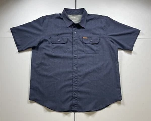 Orvis Hemd Herren XL Blau Kurzarm Knopf Outdoor Angeln Freizeit Tech Belüftet - Bild 1 von 8