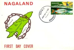 NAGALAND INDIA URRA - KINGFISHER & RUDD 10-15-1973 STAMPED FIRST DAY COVER #1 - Picture 1 of 1