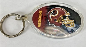 Llavero vintage WinCraft NFL WASHINGTON REDSKINS acrílico 2,5" imagen ovalada - Imagen 1 de 4