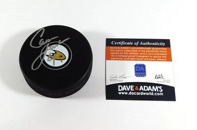 Disco de hockey de recuerdo firmado por Cam Fowler NHL Ducks Dave & Adam's automático Foto 1 de 2