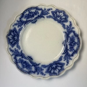 Alaska Flow Blue By Grindley 6 7/8” Plate, Blue & White, England - Picture 1 of 11