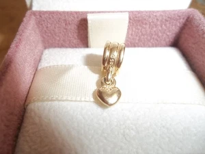 Genuino Pandora 14ct Oro Sólido Corazón Colgante Dije 750198 G585 ALE - Imagen 1 de 3