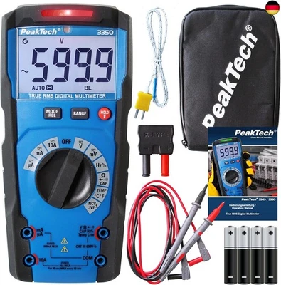 PeakTech P 3350 ? True RMS Multimeter mit Digital Anzeige ? Strommessgerät mit  - Bild 1 von 4