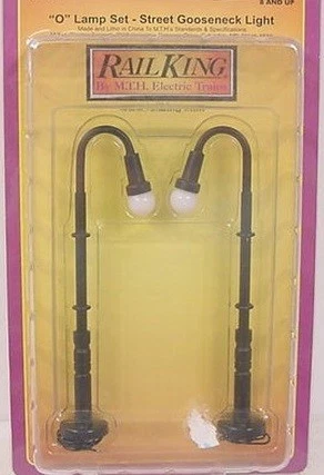MTH 30-11032 RailKing O Street Gooseneck Light Lamp Set - Image 1 of 1