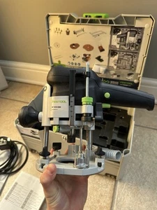 Festool of 1010 EBQ-Plus GB 240V Router (574334) And Router Bit Set - Picture 1 of 10