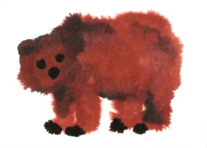 Postcard Rop van Mierlo "Bear" 2010 Folk Art MINT - Picture 1 of 1