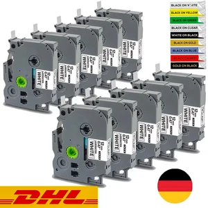 Schriftband für Brother P-Touch TZe-131 TZe-221 TZe-231 TZe-335 TZe-631 TZe-241 - Bild 1 von 39