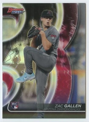 2020 Bowman's Best #35 Zac Gallen Refractor RC ROOKIE - Image 1 of 2