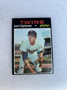 Bert Blyleven Minnesota Twins Rookie 1971 Topps Baseball Card Paper Glued Back - Picture 1 of 6