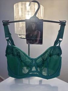 M&S Autograph Minimiser wired Green Bra Size 32DD BNWT Marks And Spencer - Picture 1 of 9