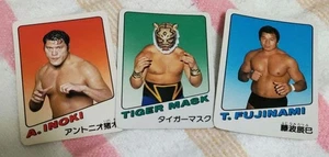 Bandai Nuevo Japón Juego de Cartas de Lucha Profesional Antonio Inoki Máscara de Tigre Fujinami - Imagen 1 de 1