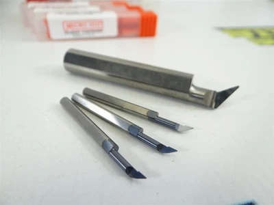 4 NEW ASSORTED SOLID CARBIDE PROFILING TOOLS .1100" & .360" MIN BORE MICRO100 - Image 1 of 4
