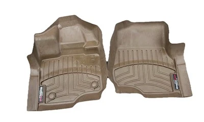 Forro de piso Weather Tech para Ford F-150 2015-2020 - primera fila, marrón Foto 1 de 4