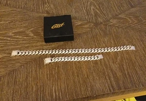 gld shop ICED-OUT CUBAN mit Armband und Box Kette 19 Zoll (einige Diamanten Missin - Bild 1 von 14