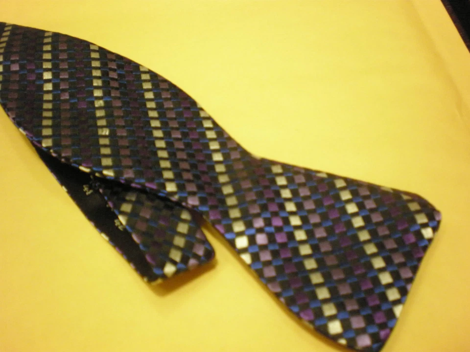 PAJARITA HOMBRE NICOLE MILLER NUEVA CON ETIQUETA MORADO PLATA/BLANCO AZUL NEGRO Foto 1 de 1