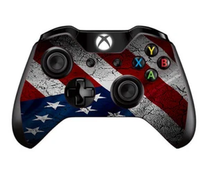 Skins Decals for Xbox One / One S w/Grip-Guard / American Flag distressed - Picture 1 of 2