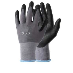 240 PARES DE GUANTES DE TRABAJO RECUBIERTOS DE PU NEGROS CONSTRUCTORES AGARRE DE SEGURIDAD CONSTRUCCIÓN MECÁNICA - Imagen 1 de 2