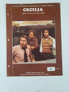 Cecilia sheet music Simon & Garfunkel Columbia 1969 1970 Charing Cross - Picture 1 of 9