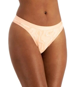 Jenni Women's Thong 3XL Peach Jagged Lines Underwear Intimates - Picture 1 of 2