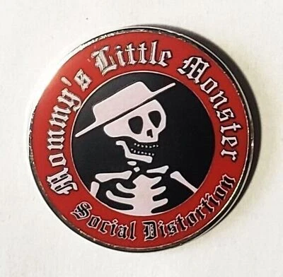 Social Distortion Enamel Pin Hat Backpack Jackets Badge Logo Band Merch Swag - Image 1 of 2