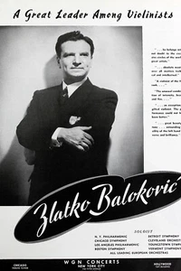 ZLATKO BALOKOVIC Violinist 1940s Booking Ad Concert Orchestra Performers - Picture 1 of 2