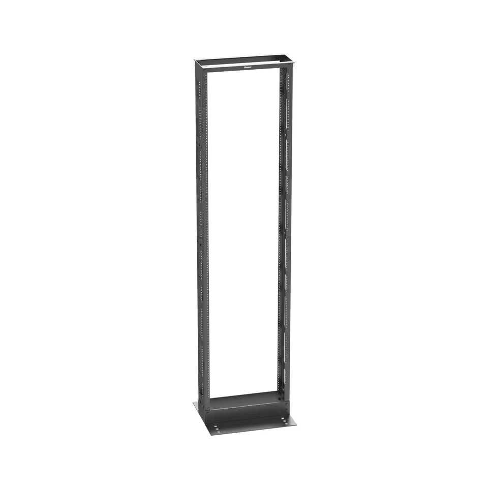 Panduit R2P6S 6 inch Deep 2-Post Steel Standard Equipment Rack 45RU Black - Image 1 of 1