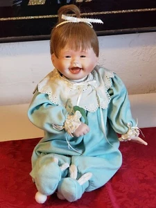  Ashton Drake  1991 Porcelain Baby Doll "My First Tooth" Hippensteel . - Picture 1 of 12