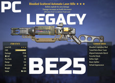 Fallout 76 PC LEGACY Laser Rifle BE25