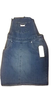 🔥New With Tags Levis Girls Teens Blue Denim Jumper Skirt Overalls Size XL - Picture 1 of 5