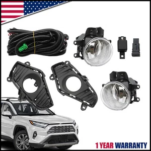 For 2019 2020 2021 2022 2023 Toyota RAV4 Fog Lights Front Bumper Lamp Halogen - Picture 1 of 10