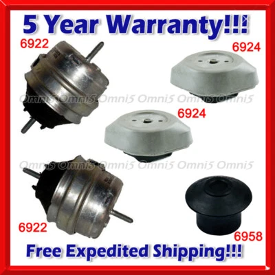 Juego de montaje de motor y transmisión N054 para Audi A6/A6 Quattro 1998-1999 2,8 L 5 piezas Foto 1 de 4