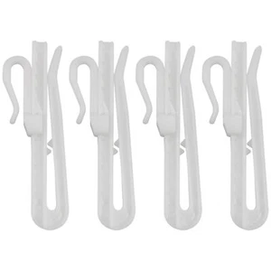 30 PCS Adjustable Curtain Hooks Plastic Curtain Pleat Hooks for Curtain Hooks... - Picture 1 of 5