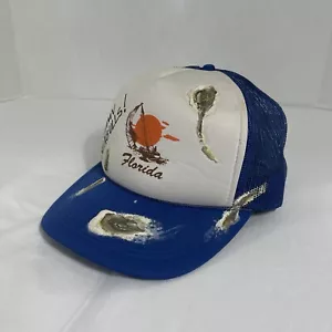 Cappello snapback vintage FUNNY DANNATO GABBIANI FLORIDA adulto anni 80 90 camionista uccellino cacca - Foto 1 di 11