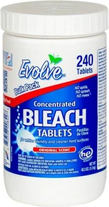 Evolve Concentrated Bleach Tablet Bulk Size 240 Tablets 1 Pack Original Scent - Picture 1 of 3