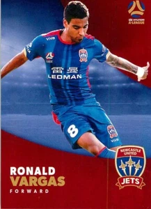 2017 2018 NEWCASTLE JETS A-League Card RONALD VARGAS - Picture 1 of 2